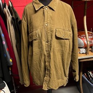 American Eagle Outfitters Men's Brown Corduroy Shirt Jacket